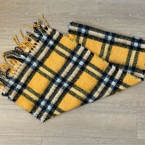 Large Cozy Scarf, yellow plaid